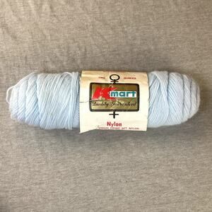 Vintage New Kmart Blue Nylon Yarn Mothproof Crimp Set Three-Fold NOS